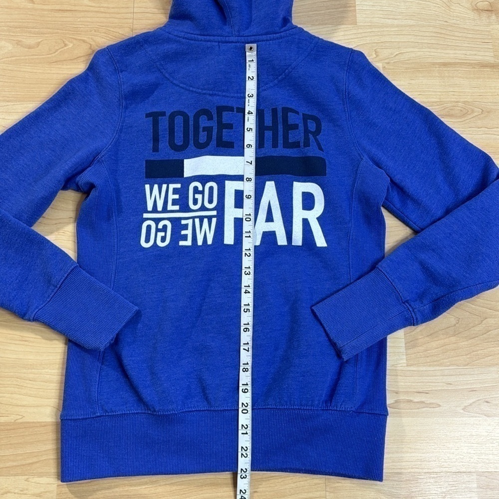 Peloton “Together” Royal Blue Full Zip Hoodie Womens XS - Picture 8 of 10